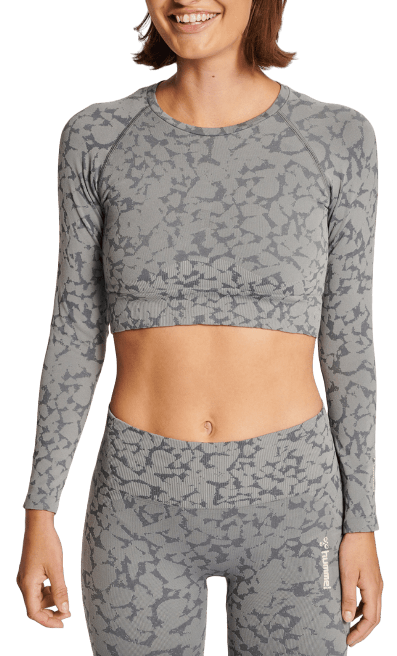Triko Hummel hmlMT PI SEAMLESS CROP T-SHIRT L/S