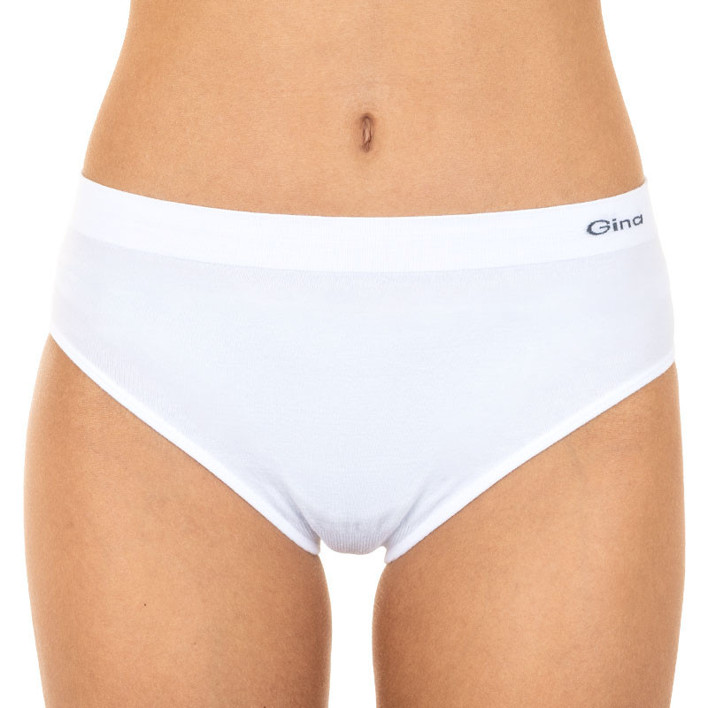 Dámské kalhotky Gina bezešvé bílé (00008) M