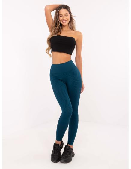 Tmavě zelené tvarující sportovní legíny push-up