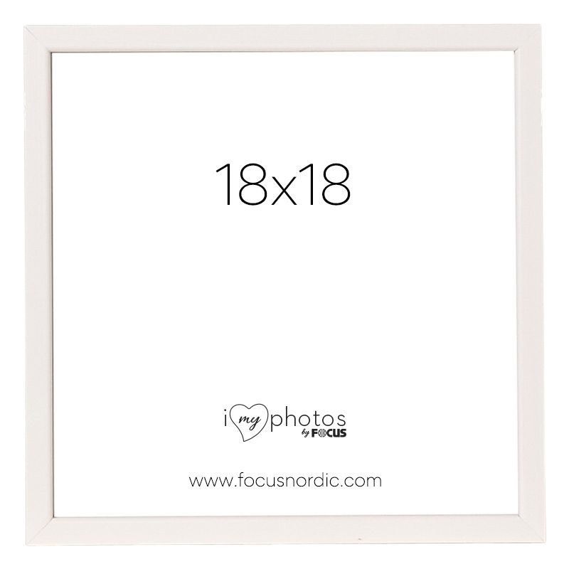 FOCUS ROCK  rám 18x18 dřevo, bílý