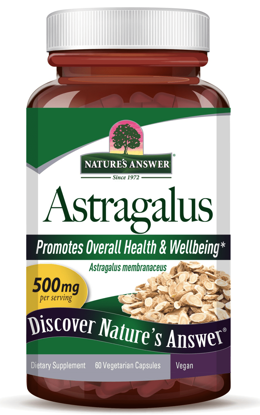 Nature's Answer Astragalus, extrakt z kořene, 500 mg, 60 kapslí