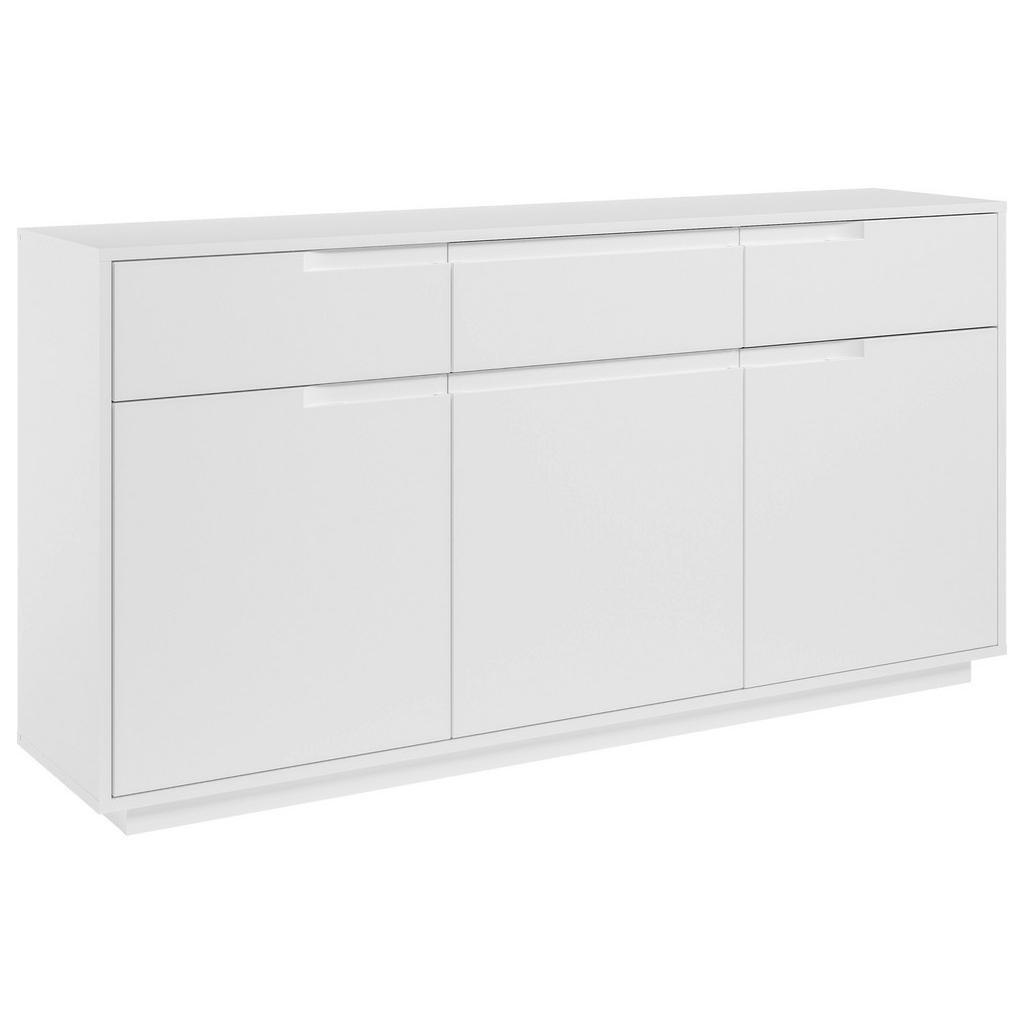 Carryhome ŠIROKÁ KOMODA, bílá, 169/86/38 cm