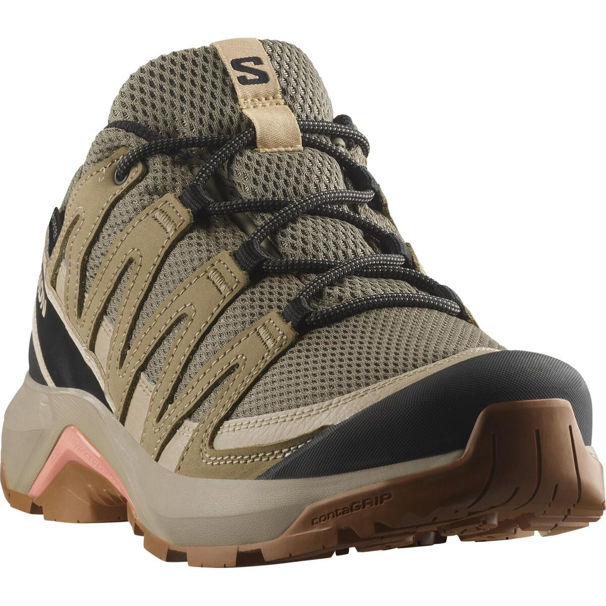 Salomon X-ADVENTURE RECON GTX EU 39 ⅓, Falcon/Desert Tan/Hyma Pink Dámské boty