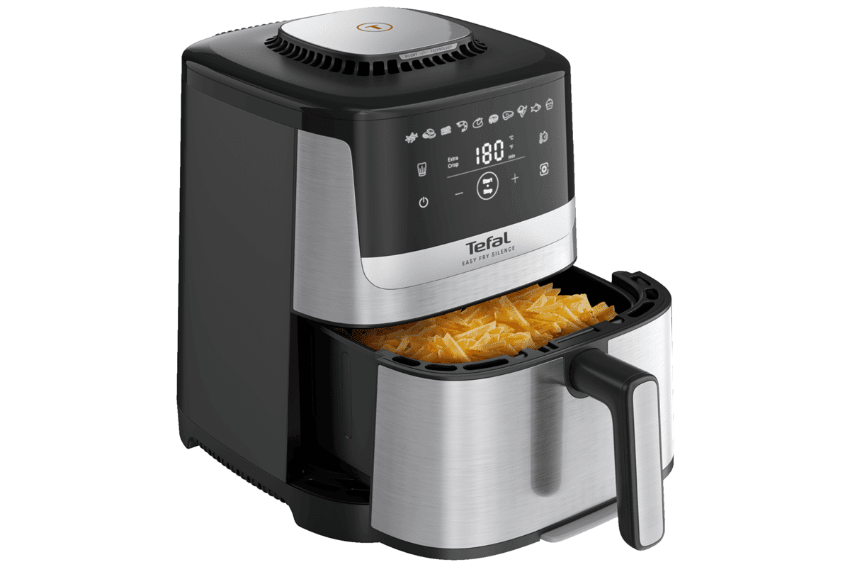 Horkovzdušná fritéza Tefal Easy Fry Silence EY552DE0 Nerezová/Černá