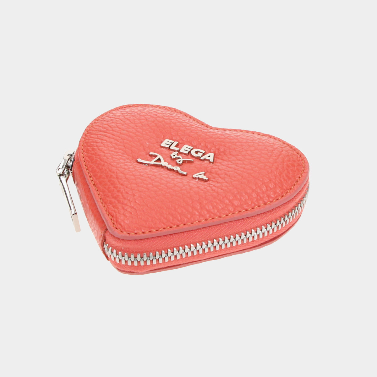 ELEGA Peněženka na mince korálová/stříbro