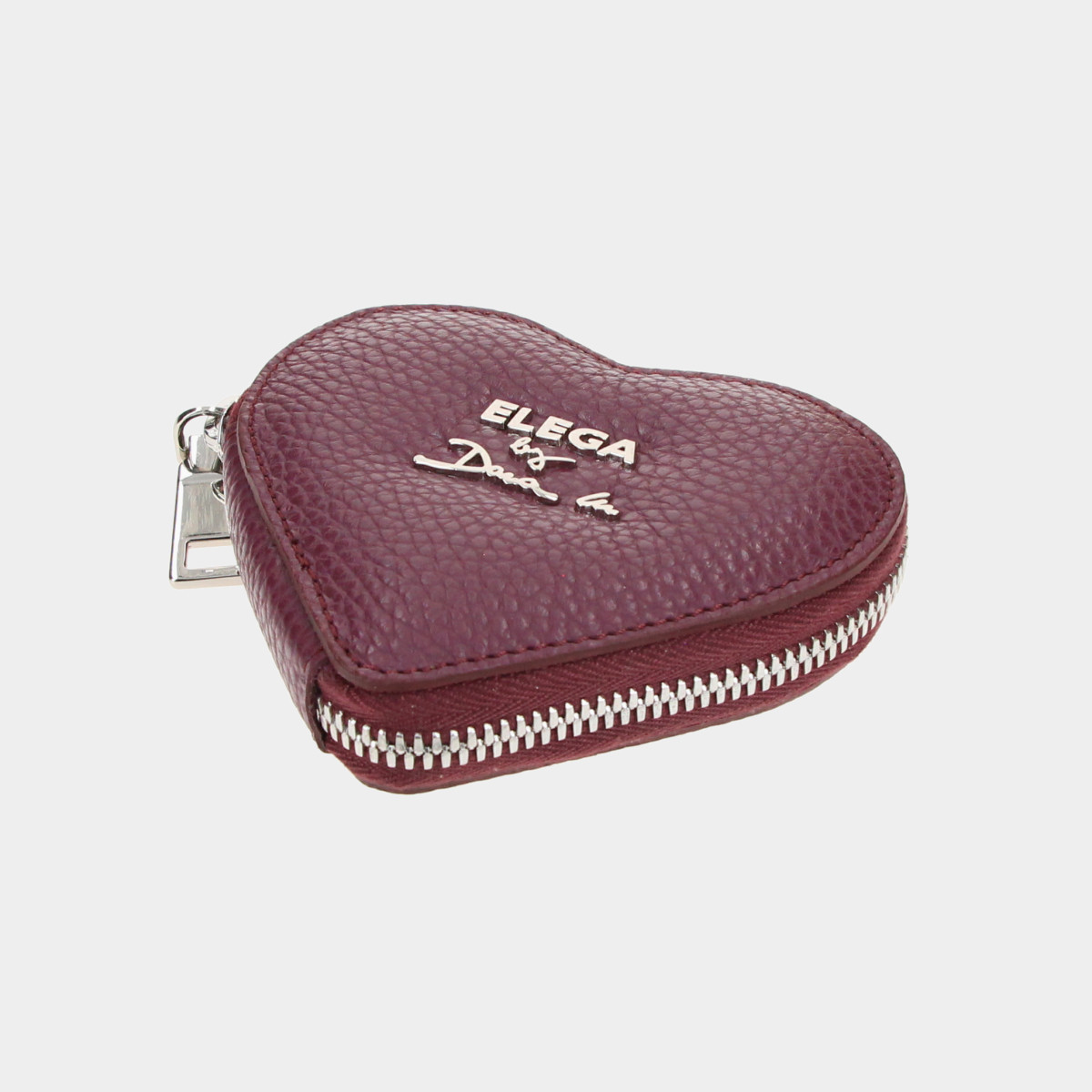 ELEGA Peněženka na mince švestková/stříbro