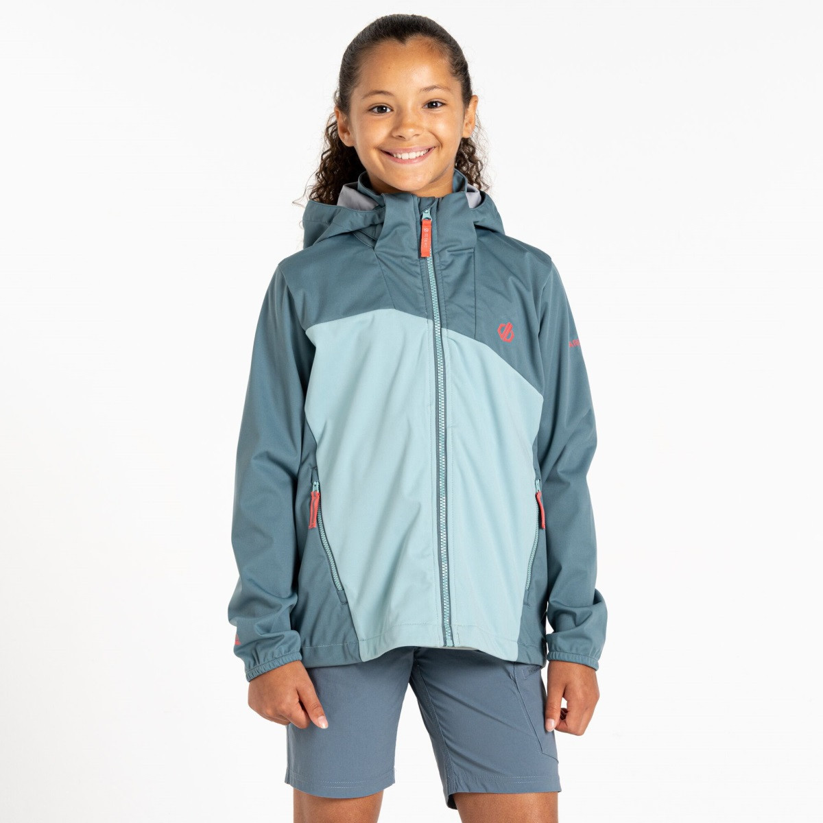 Dětská softshellová bunda dare2b explore světle modrá 110-116