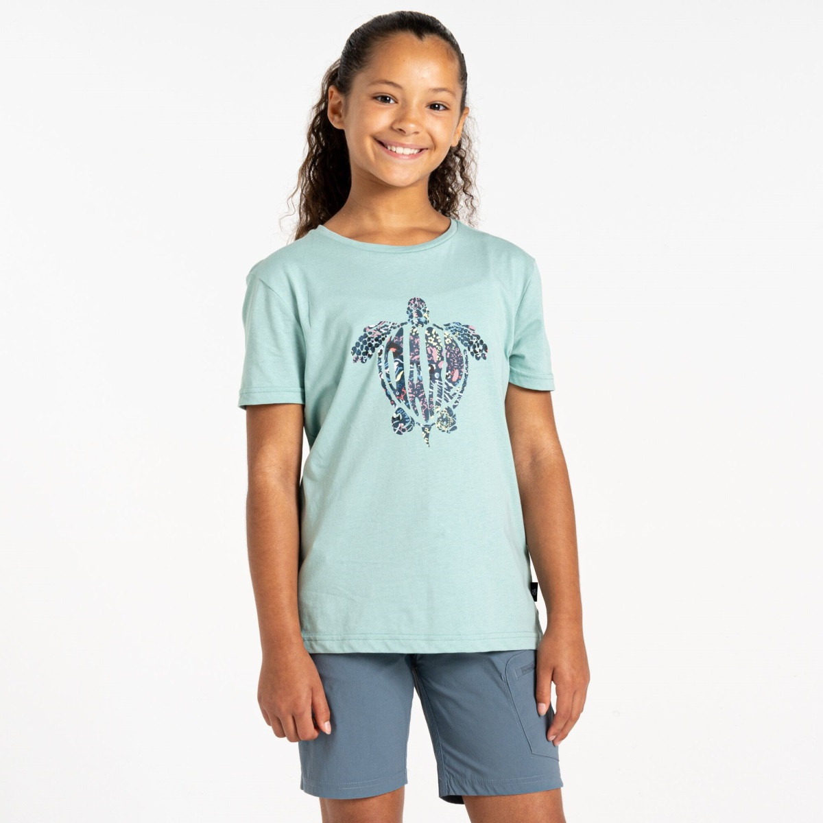 Dětské bavlněné tričko dare2b trailblazer ii světle modrá 110-116