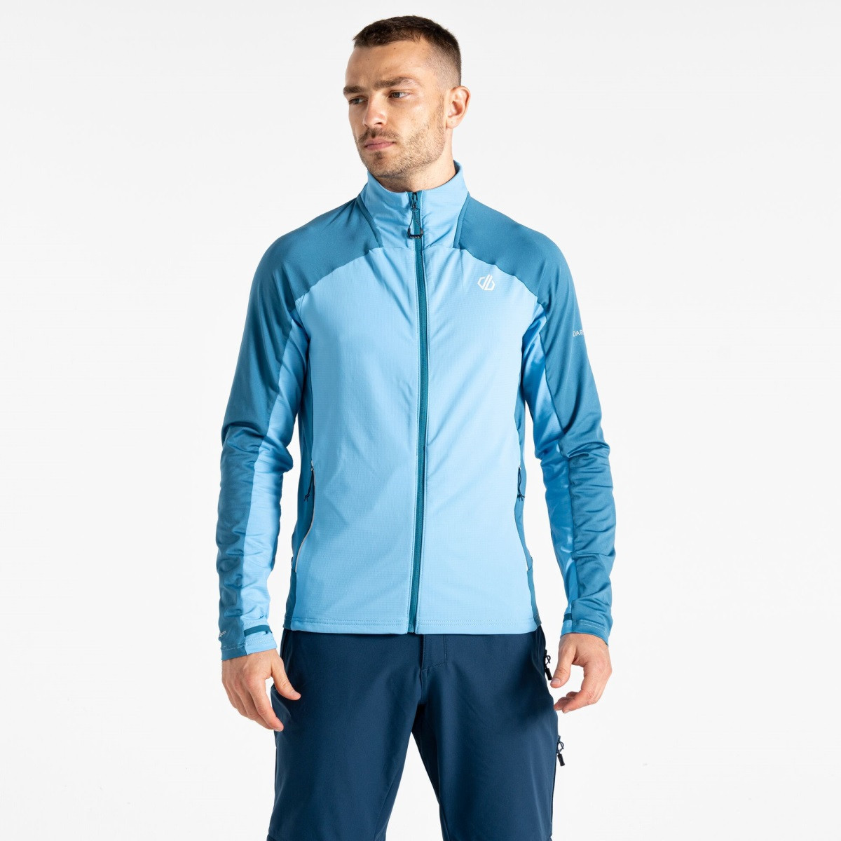 Pánská funkční mikina dare2b substratum iv modrá m