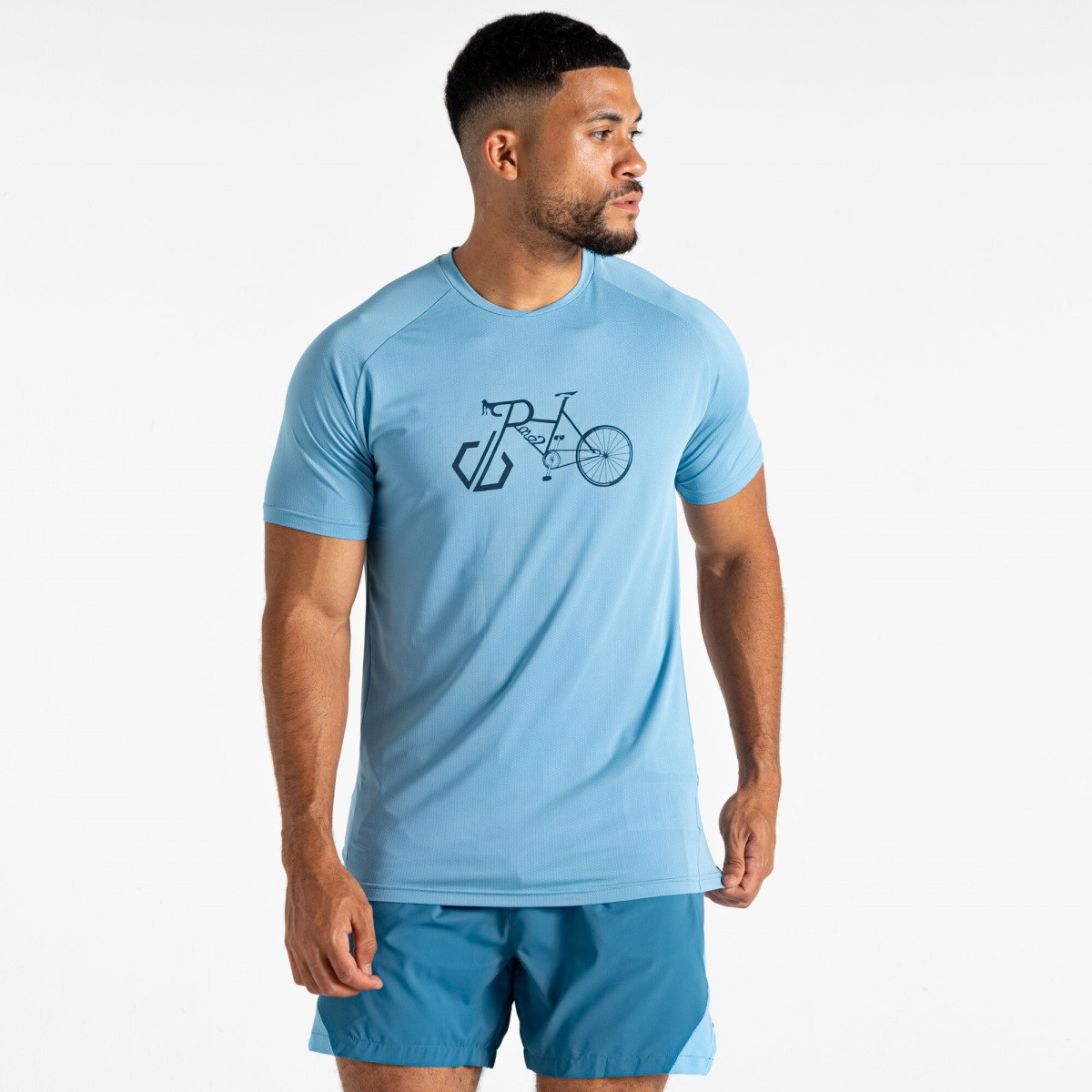 Pánské funkční tričko dare2b tech ii světle modrá s