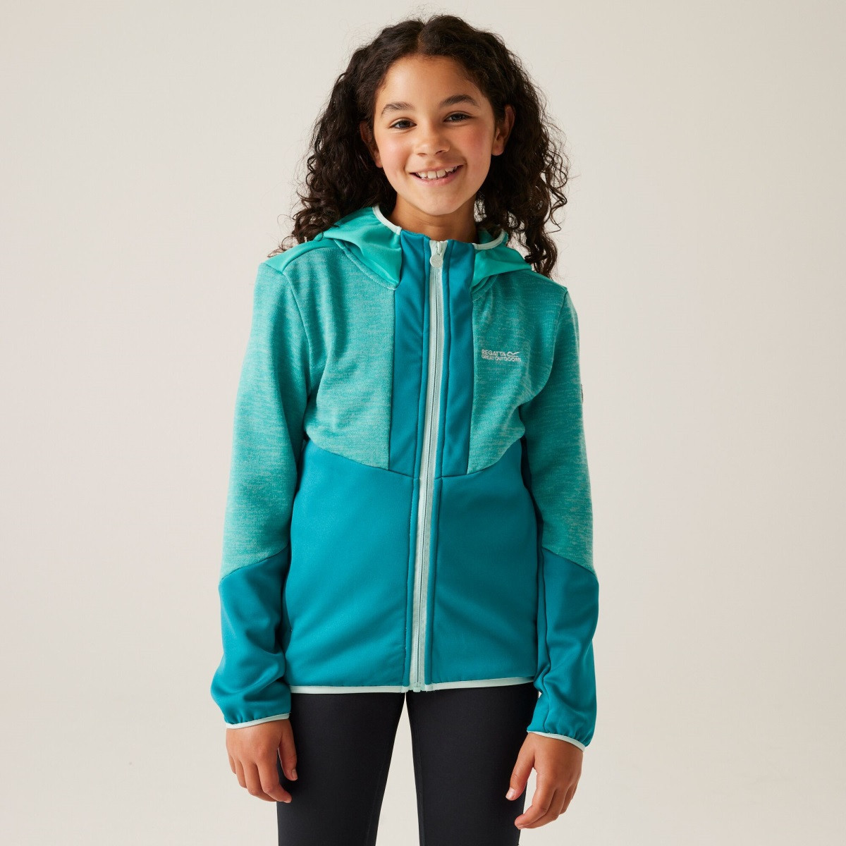 Dětská fleecová mikina regatta dissolver x tyrkysová 122-128