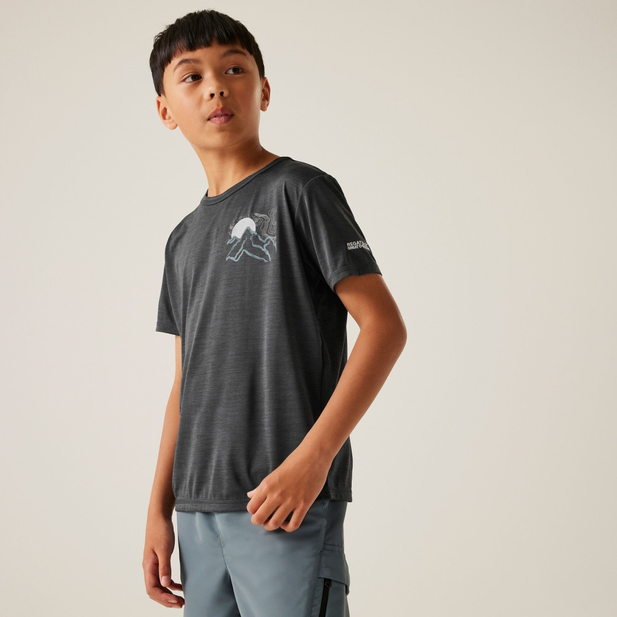 Dětské funkční tričko regatta alvarado ix šedá 110-116