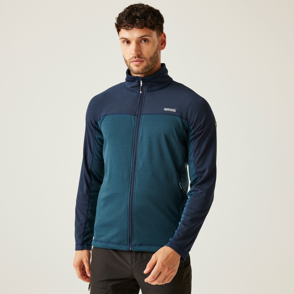 Pánská fleecová mikina regatta highton v tmavě modrá s