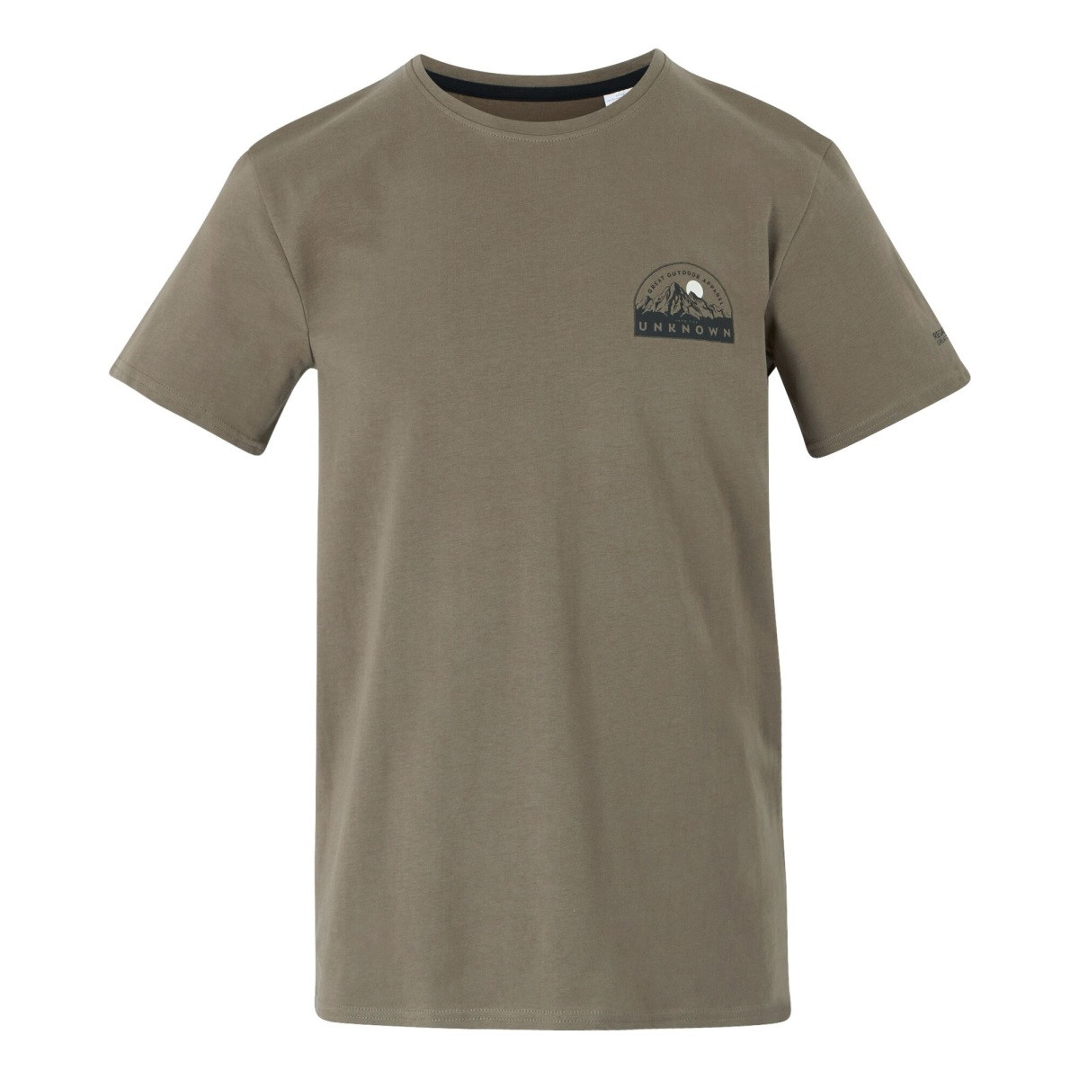 Pánské bavlněné tričko regatta breezed v světle hnědá m