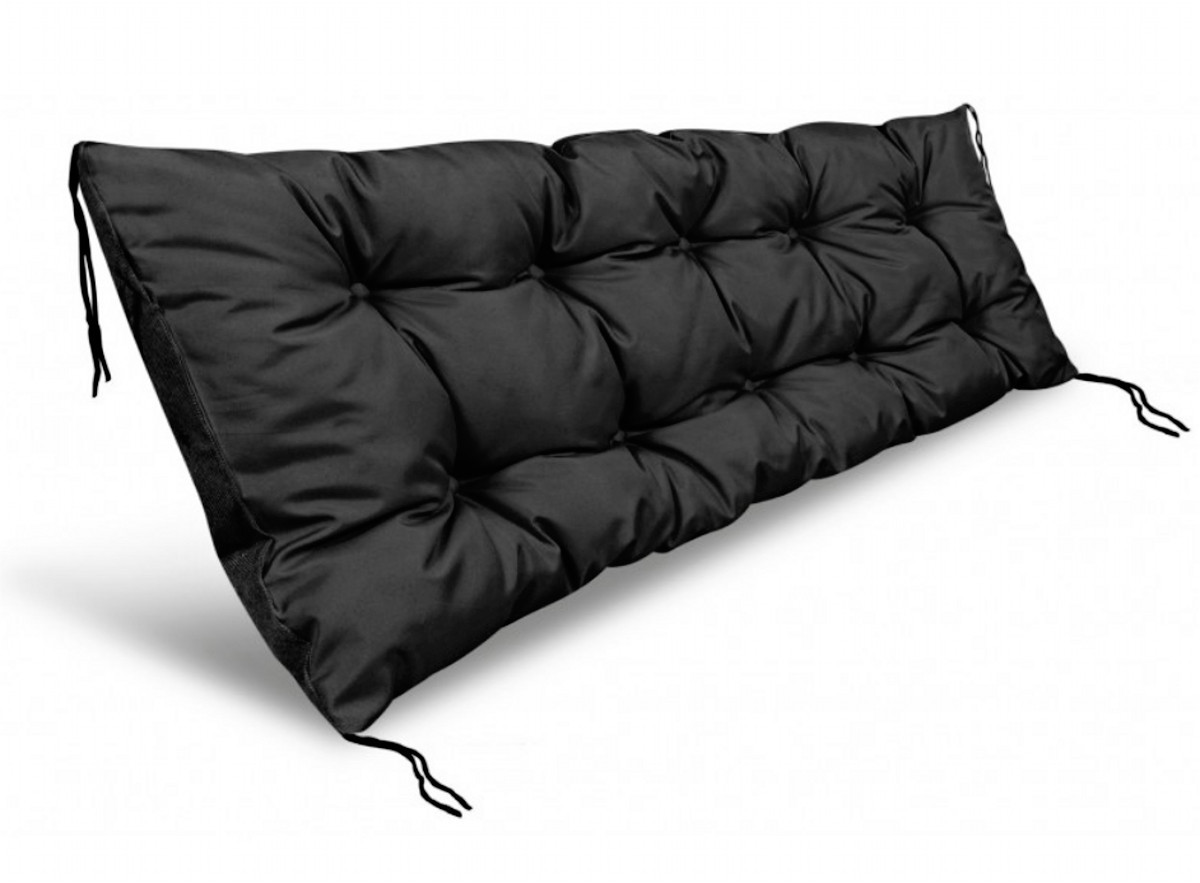 Prošívané sezení na lavici WILSON color 01 černá různé rozměry, polstr na zahradní lavici - sedák Mybesthome Rozměr: 120x40 cm
