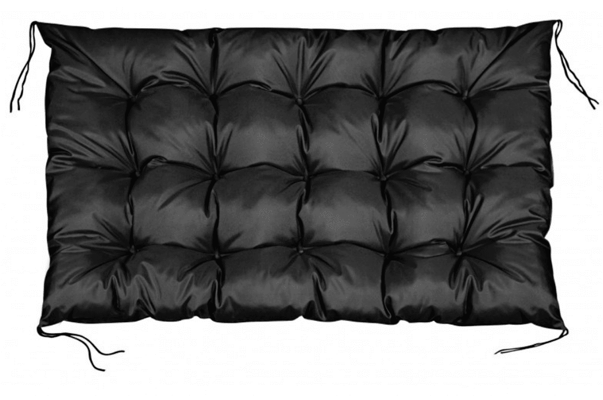 Prošívané sezení na paletu WILSON ONE color 01 černá 120x80 cm polstr na paletu - sedák Mybesthome