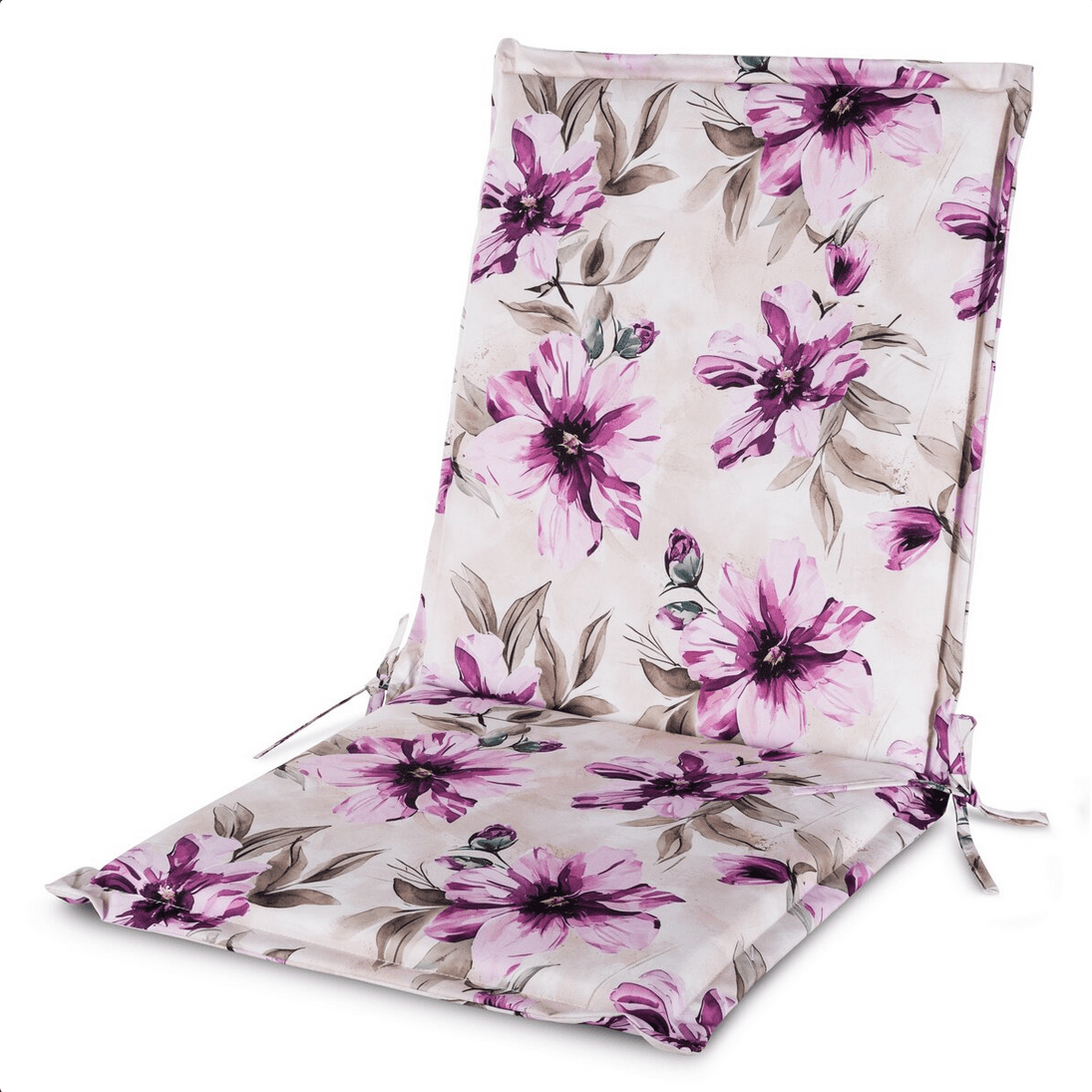 Zahradní podsedák na židli s opěrkou FLOWERS I. 45x45x90 cm Mybesthome