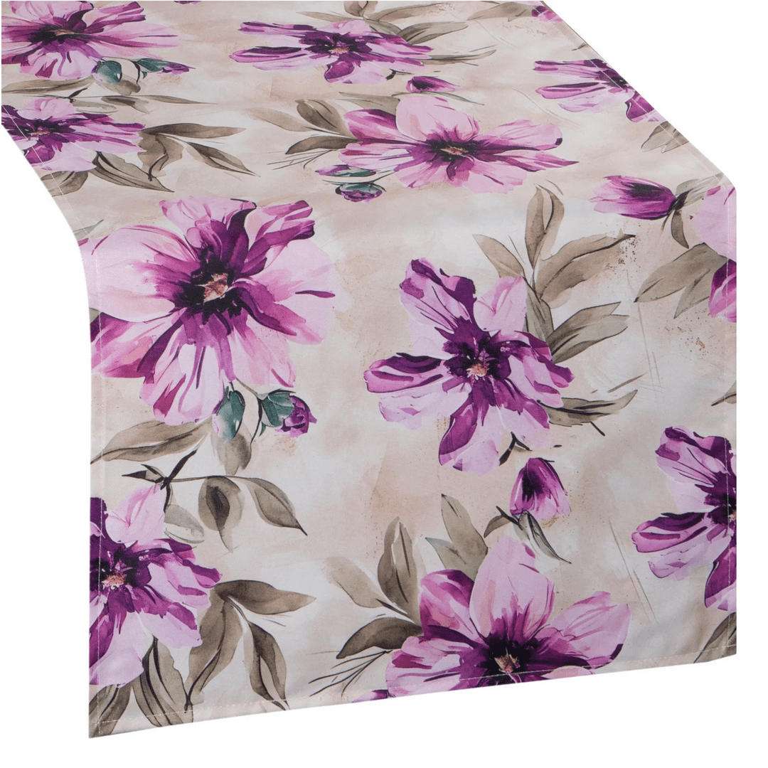 Venkovní vzorovaný běhoun - ubrus FLOWERS I. 40x180 cm Mybesthome