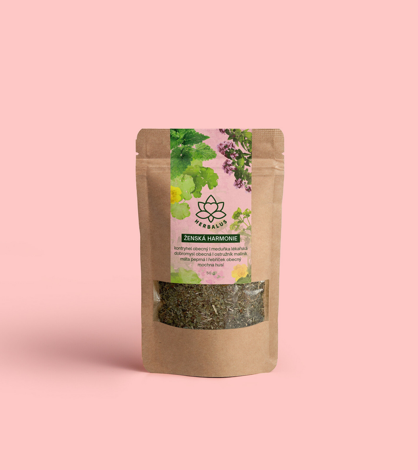 Herbalus Herbalus Organic - ŽENSKÁ HARMONIE - bylinná směs, 50 g