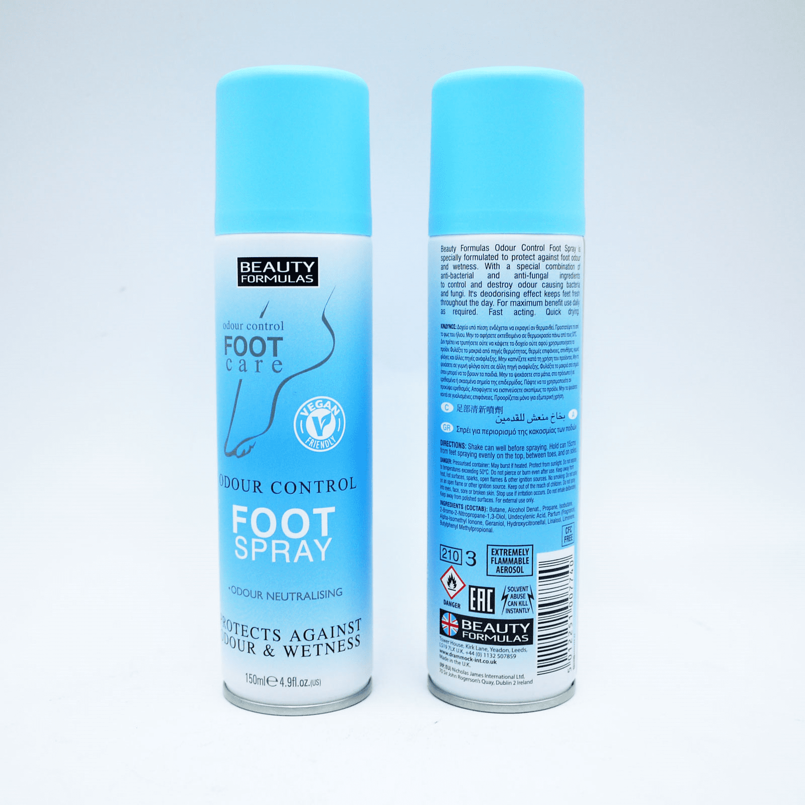 Beauty Formulas sprej na nohy Odour Control 150ml