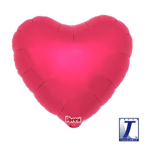 Balónek červený metalické srdce 63 cm, který létá 30 dní