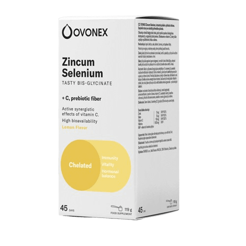 OVONEX Zincum Selenium, citrónová příchuť 119 g