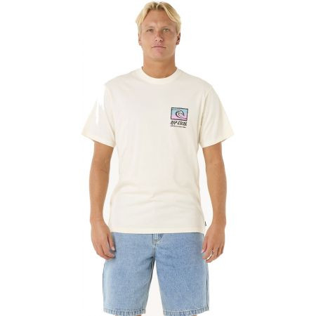 Triko Rip Curl Raw Energy Trad - Bílá - L