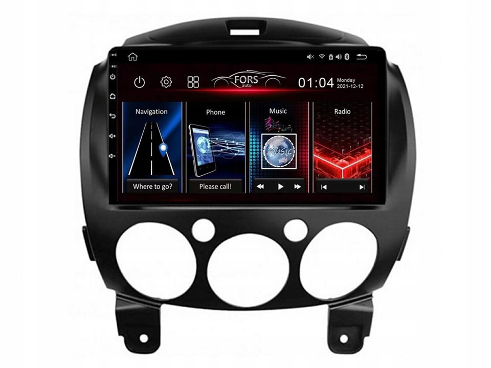 Android rádio FS-Max4 Mazda 2 2007-2014 4/32 CarPlay Android Auto 8-core