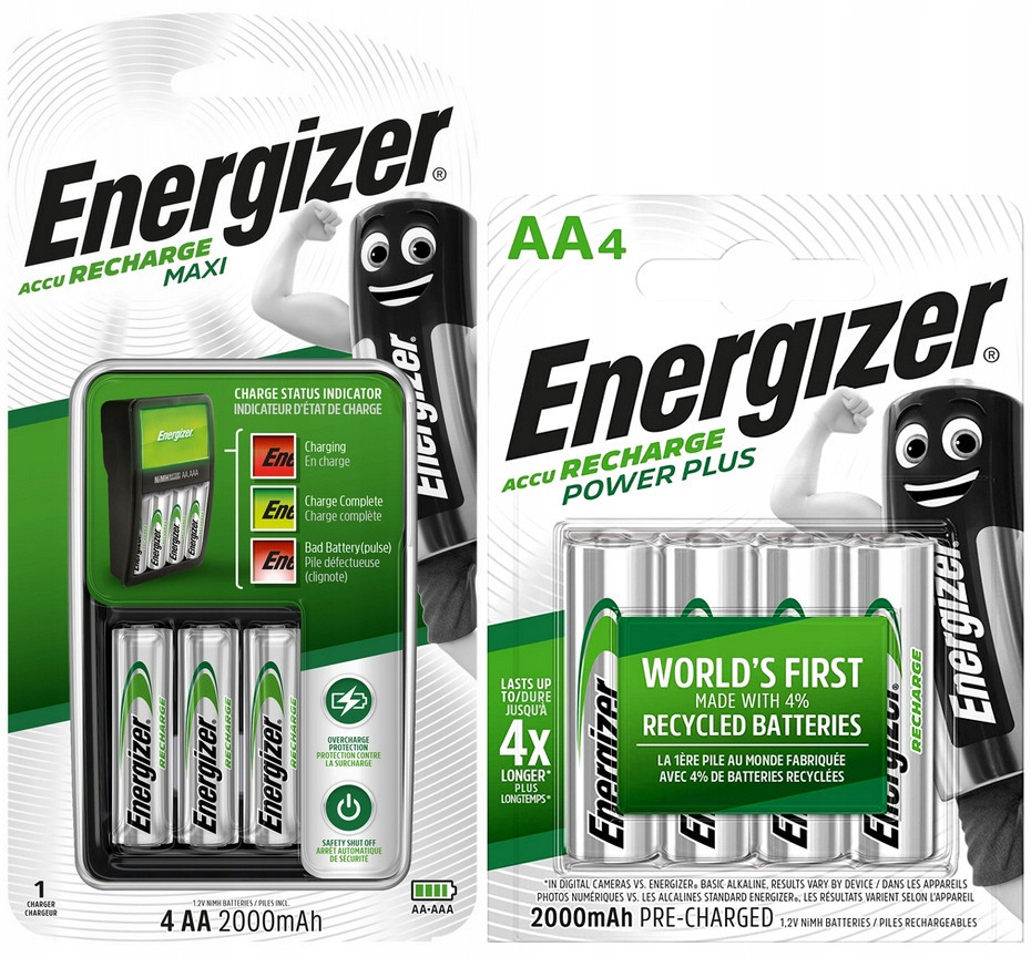 Nabíječka Akumulátorů Aa R6 Aaa R3 8 Akumulátorů 2000 mAh Aa