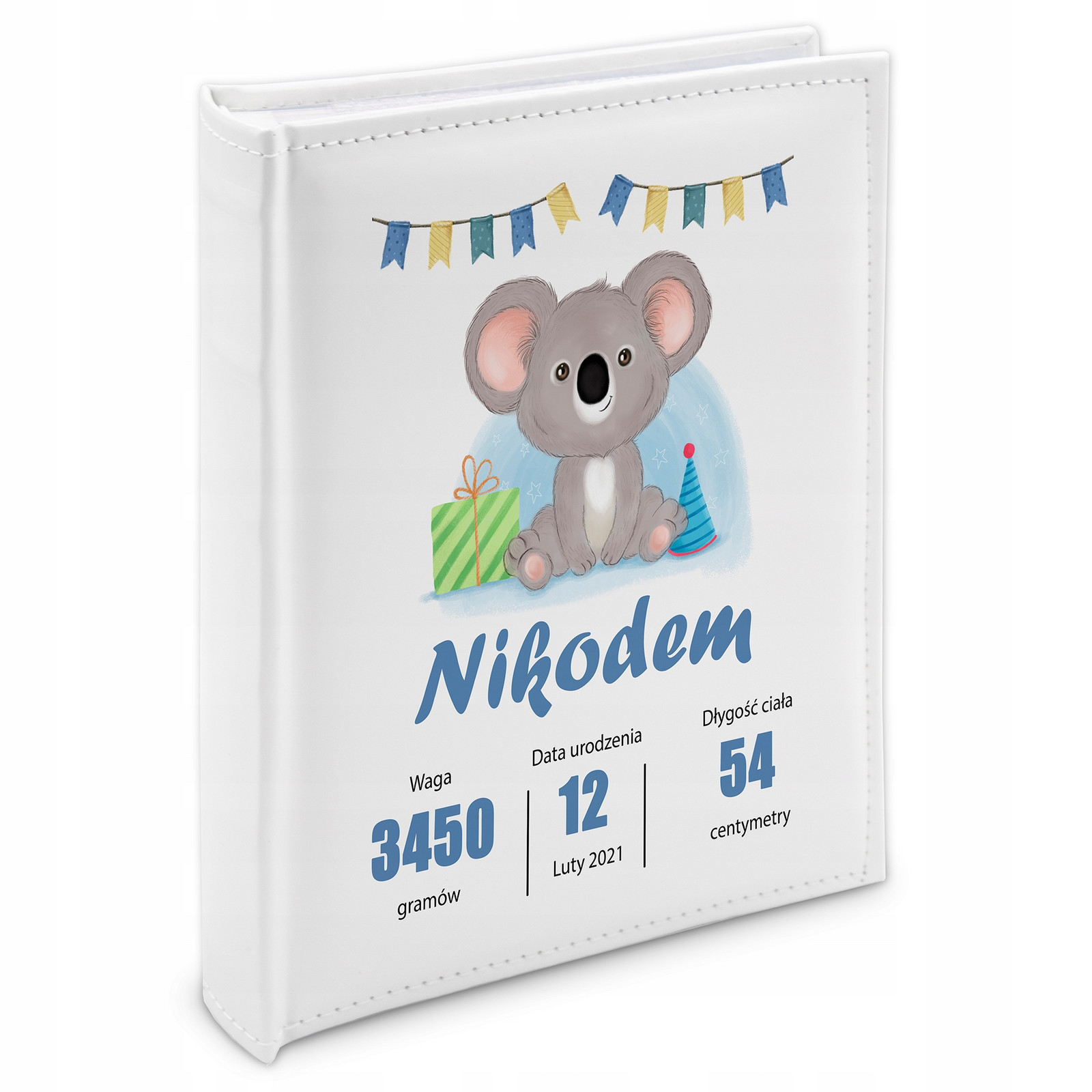 Album dárek Křest Jméno Dítěte Metrička Vzory