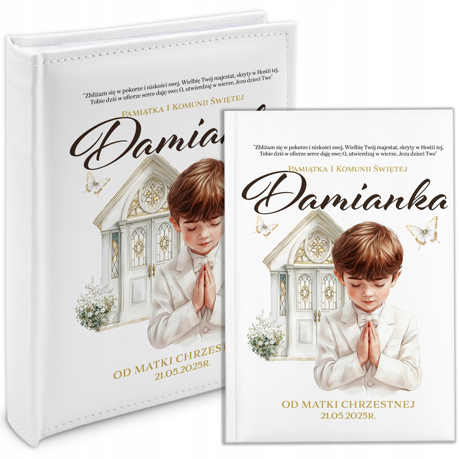 Sada Album Bible Dárek Od Kmotry Pro Chlapce Jméno Svaté Přijímání