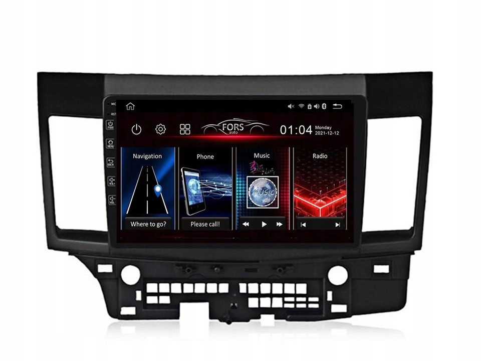 Rádio Android FS2-Pro Lancer Fortis 2008-15 2/32 CarPlay Android Auto 8core
