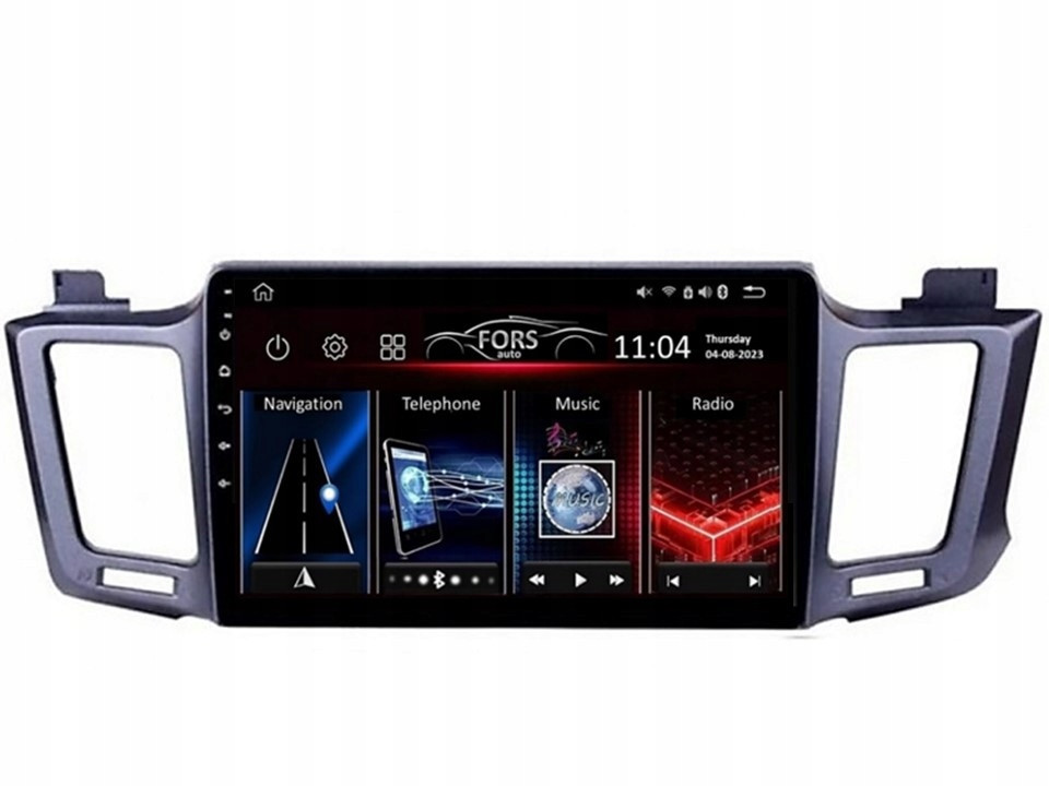 Android rádio FS4-Max RAV4 2013-2018 4/32 Carplay AndroidAuto 2K Dsp