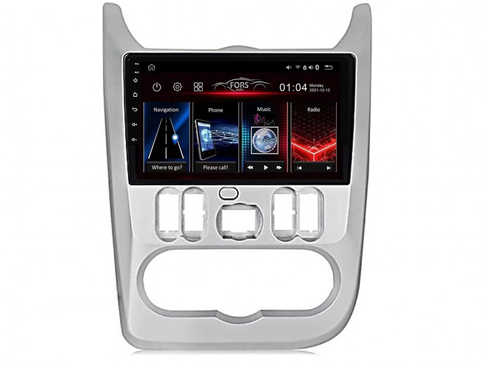 Android rádio FS-Max4 Logan Duster Sandero 4/32 CarPlay Android Auto 8-core