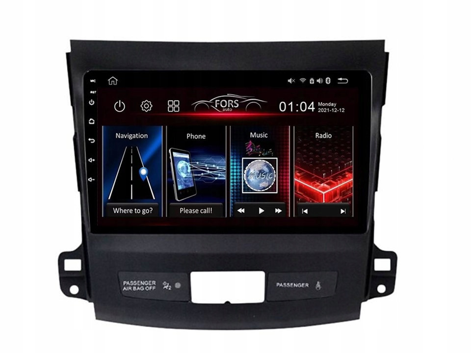 Android rádio FS2-Ultra Outlander 2006-2012 2/32GB, CarPlay Android Auto