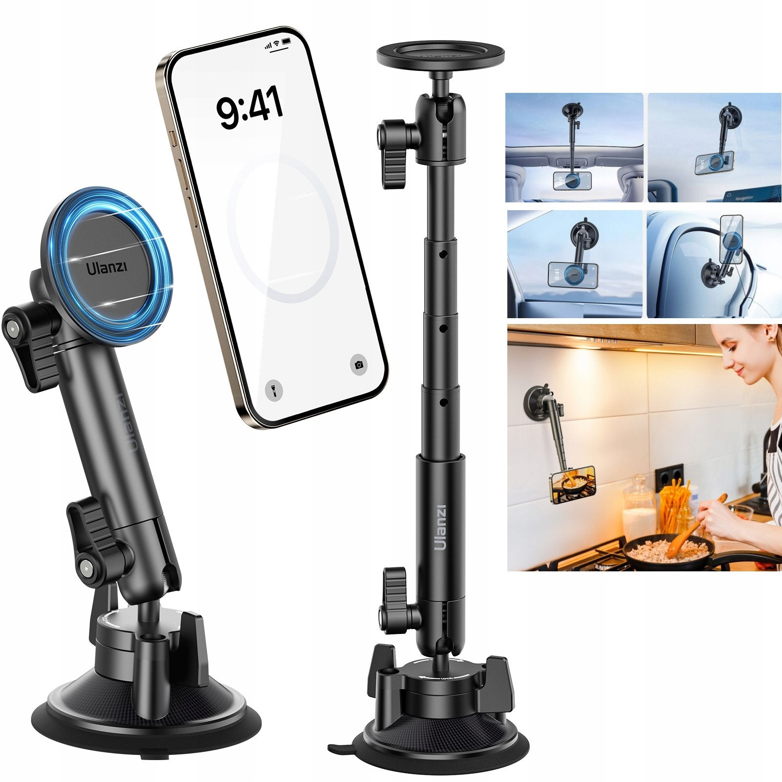 Přísavka Držák pro upevnění skla Ulanzi pro iPhone 16 15 14 13 12 MagSafe