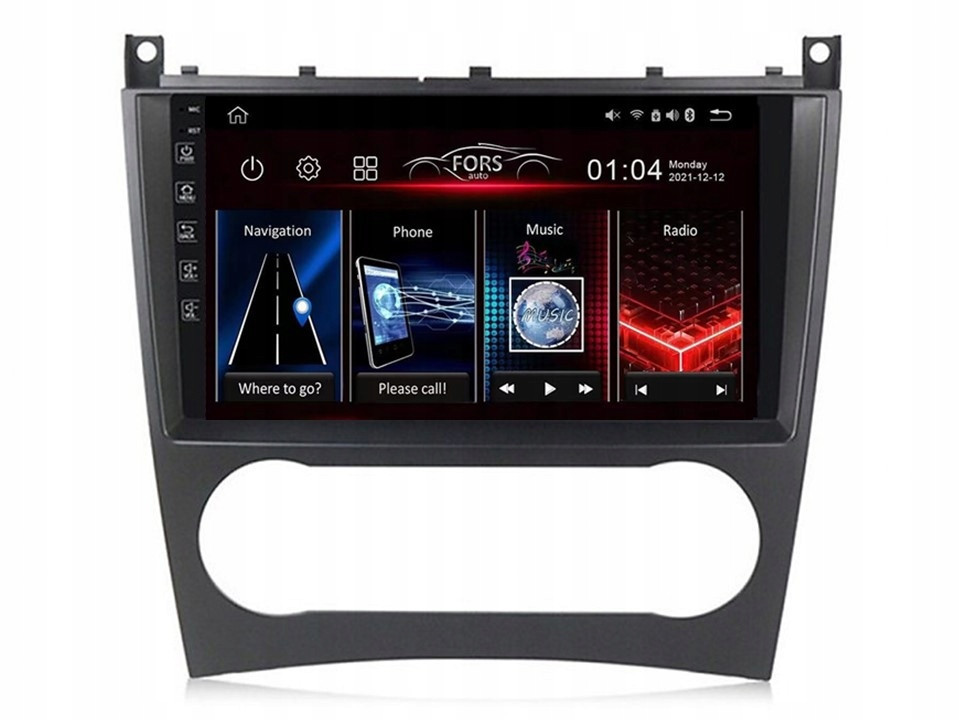 Android rádio FS2-Pro Benz W203 C209 05-09 2/32 CarPlay Android Auto 8-core