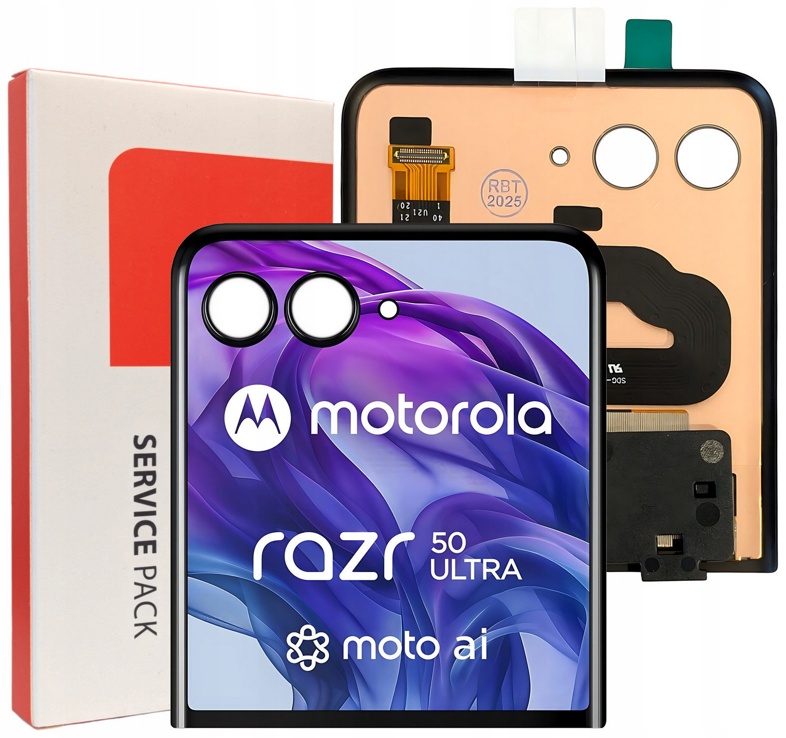 Originální LCD Displej S Dotykovou Obrazovkou Pro Motorola Razr 50 Ultra Zadní