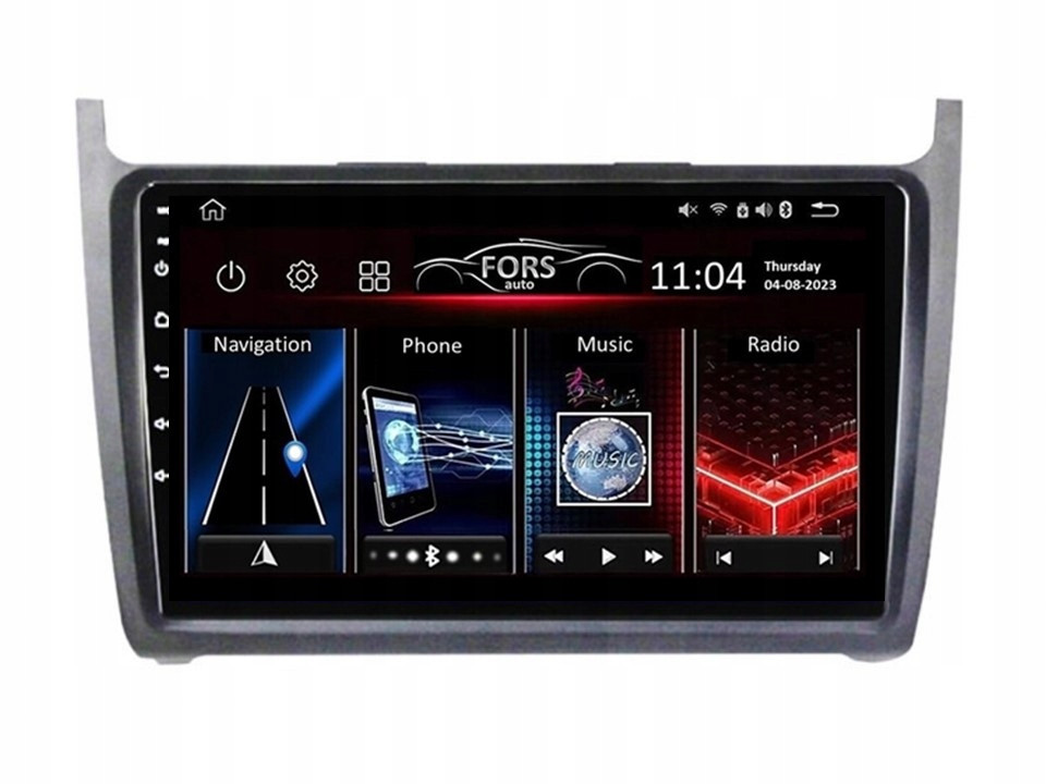 Rádio Android FS-Max4 Polo 2008-2015 4/32 CarPlay Android Auto 8jádrový