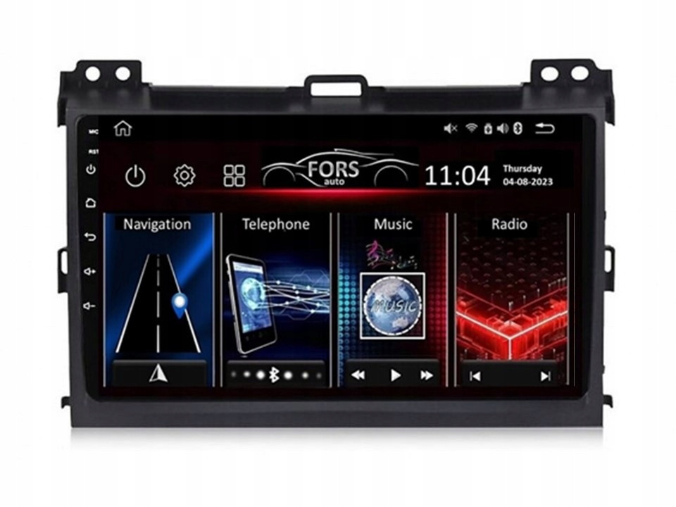 Android rádio FS2-Pro Prado 120 2004-2009 2/32 CarPlay Android Auto 8-core