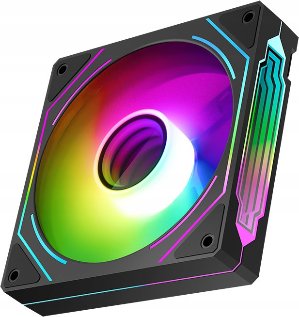 3x Ventilátor Reverse Argb Pwm Infinity Mirror 120 mm výkonný a elegantní