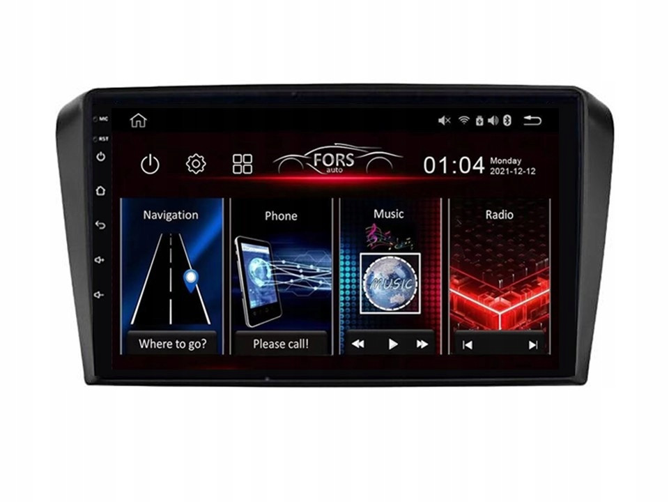 Android rádio FS-Max4 Mazda 3 Axela 2004-09 4/32 CarPlay Android Auto 8core