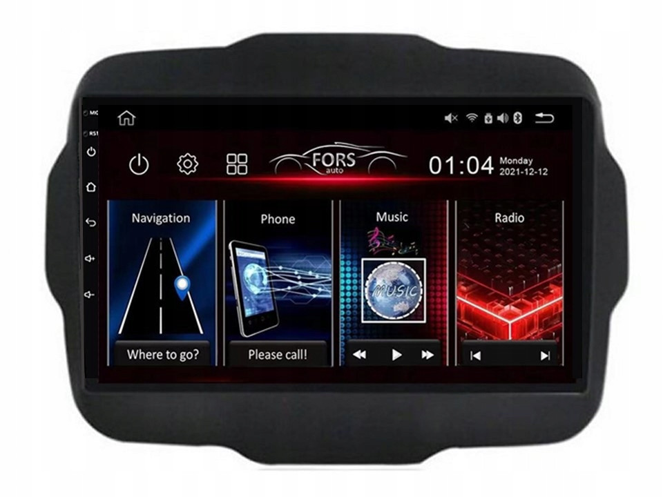 Android rádio FS2-Ultra Jeep Renegade 2015+ 2/32GB, CarPlay Android Auto
