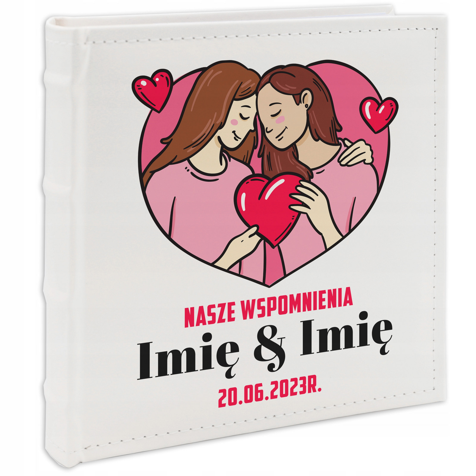 Album 200 Fotografií 10x15 dárek K Valentýnu Pro Zamilované Jméno Datum Vzory