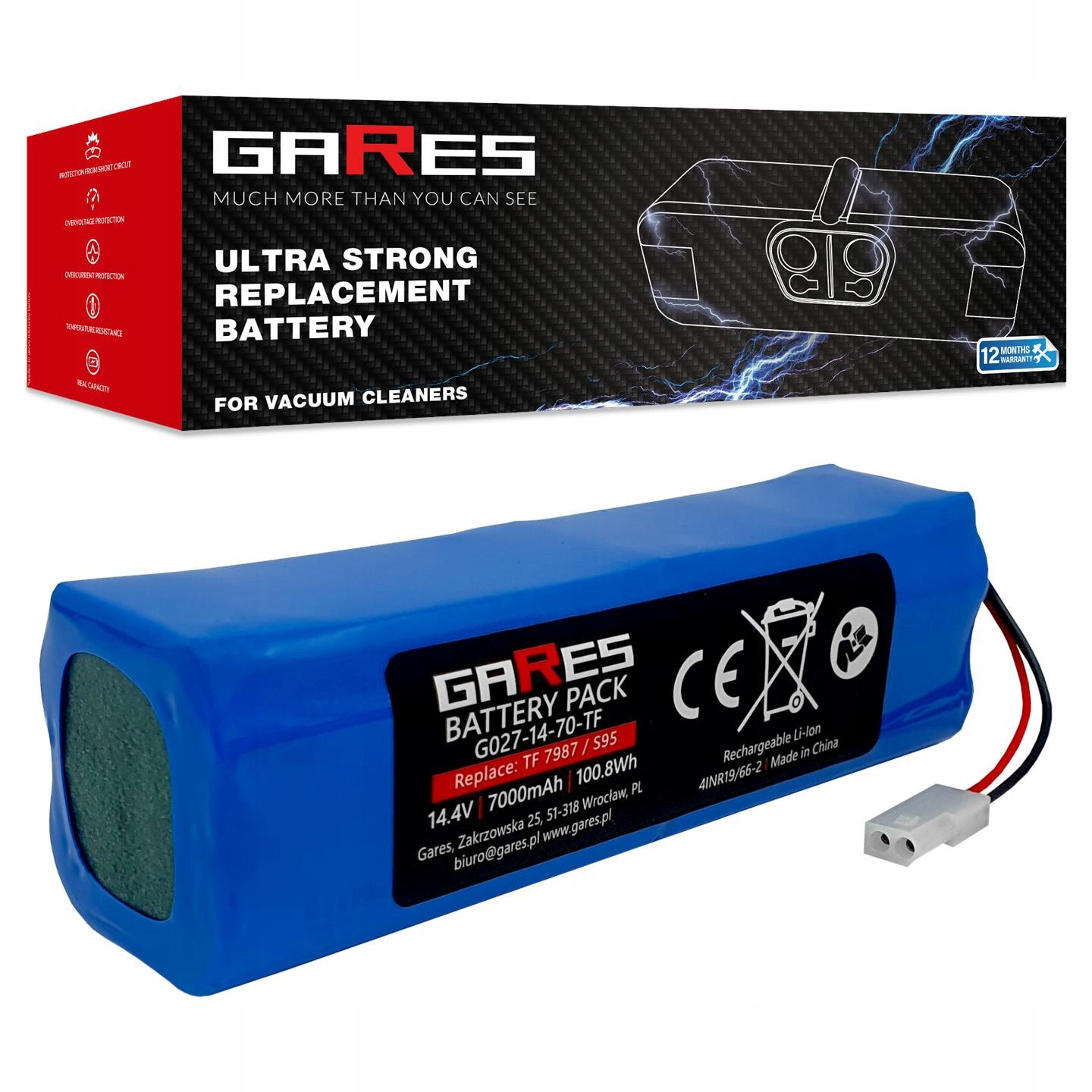 Baterie Akumulátor pro Rowenta X-Plorer Serie 95 14,4V 7Ah