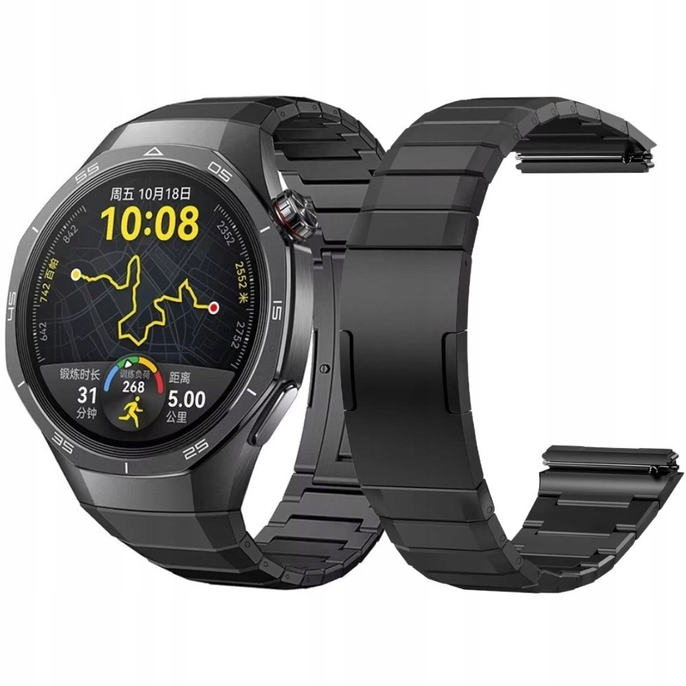 Titanový Náramek Pro Huawei Watch GT5 Pro 46 MM Gt 5 Pánský Černý 22 MM