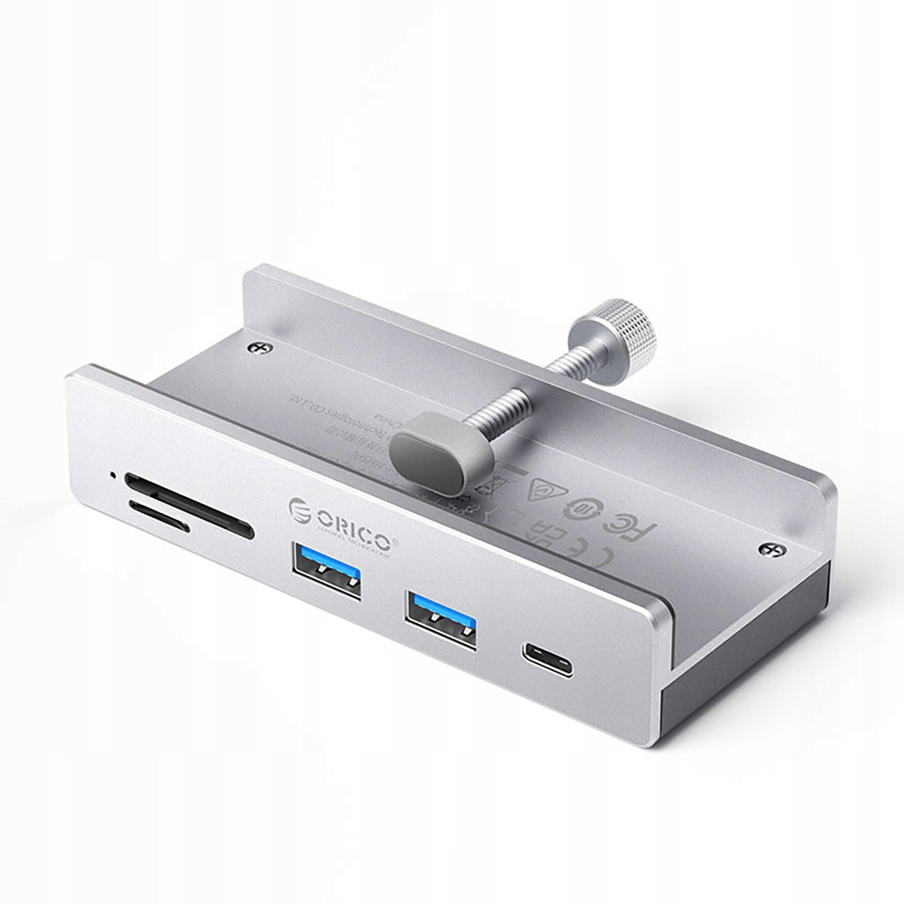 Hub Orico MH5PC namontovaný na svorce Usb-c 2x Usb-a 3.2 1x Usb-c 3.2 1