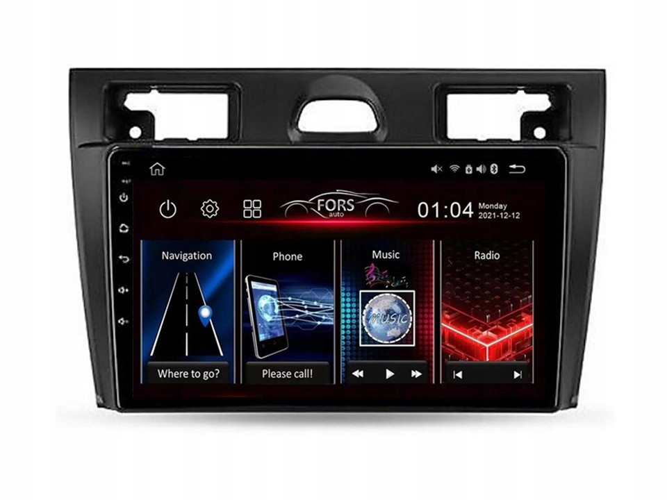 Android rádio FS-Max4 Ford Fiesta 2006-2011 4/32 CarPlay Android Auto 8core