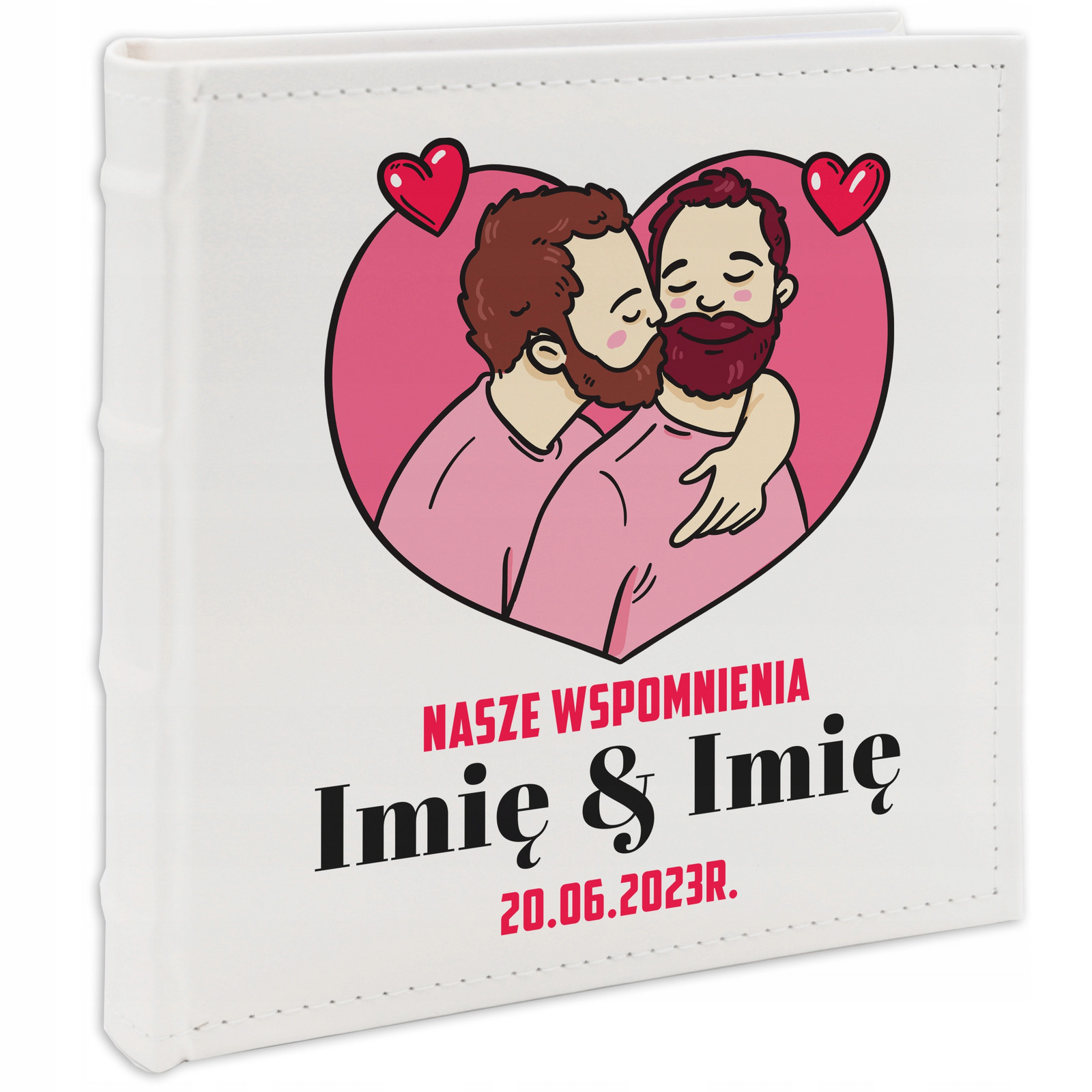 Album 200 Fotografií 10x15 dárek K Valentýnu Pro Páry Wszar Jména Datum Vzory