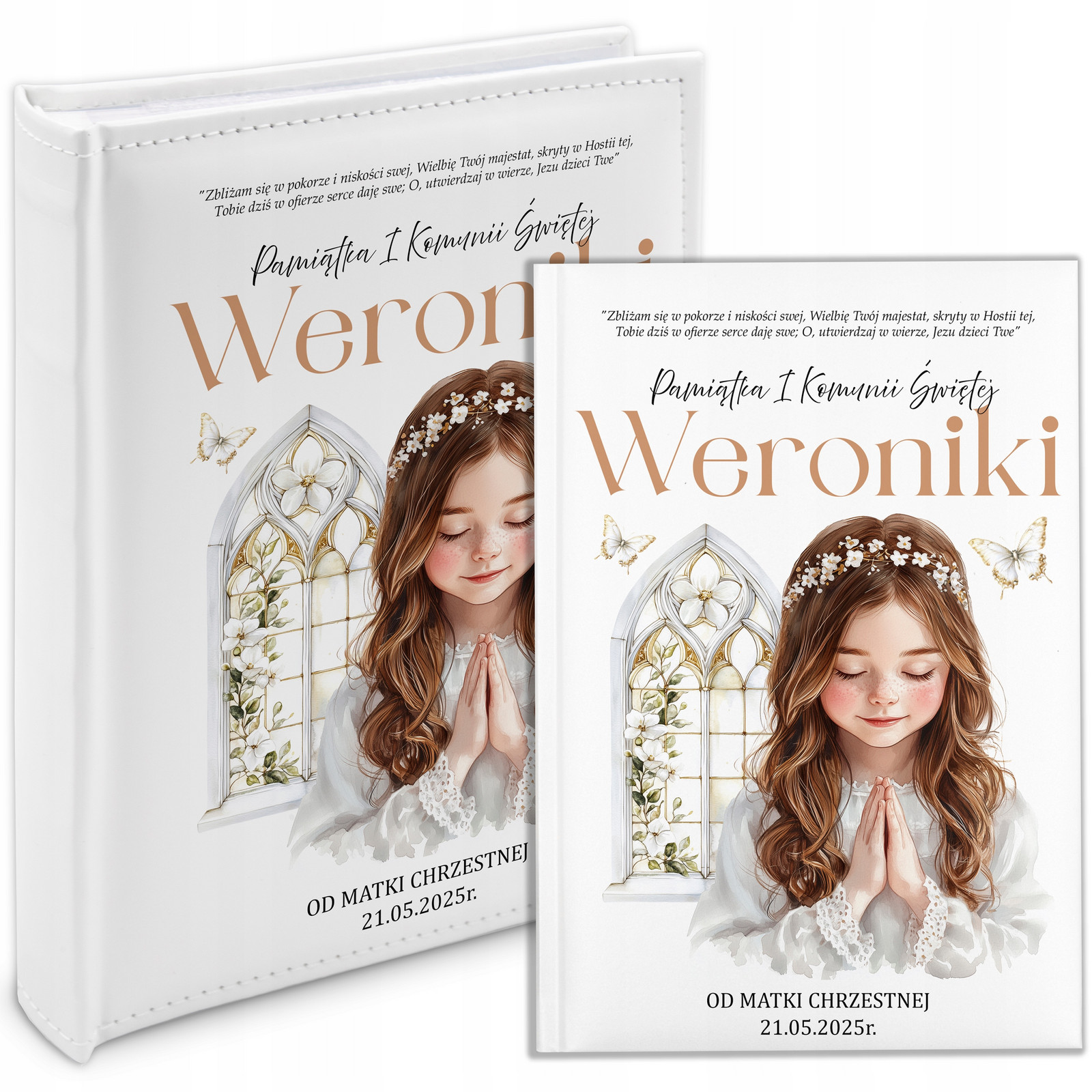 Sada Album Bible Dárek Památka Svatého Přijímání Od Kmotry Jméno